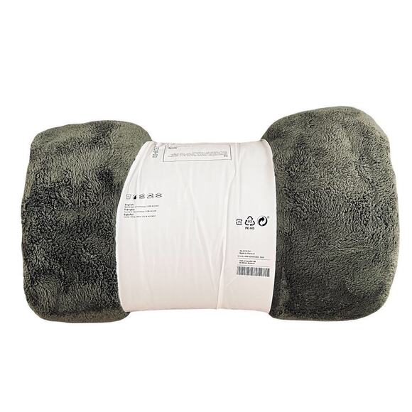 IKEA TRATTVIVA Queen/King Green Dark Gray-Green Bedspread 98"x104" - Picture 3 of 3